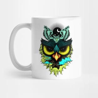 Wonderful owls with moon Mug